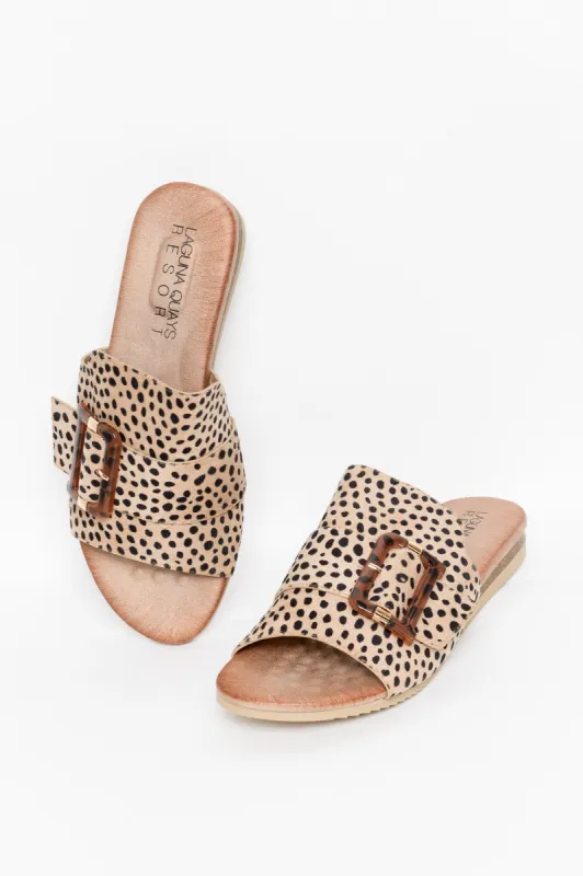 Kivari Cheetah Buckle Slide sold by Blue Bungalow