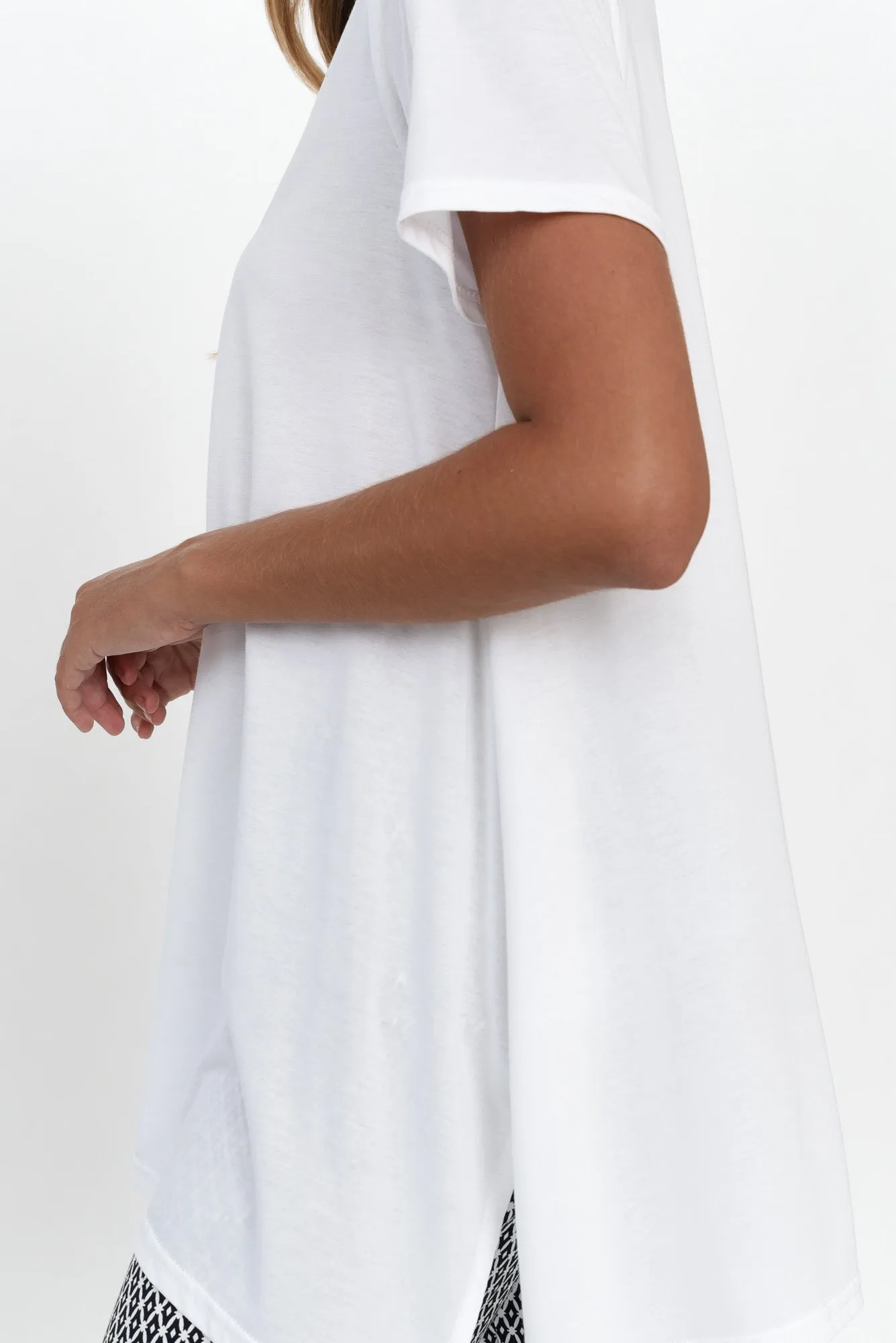Marcy White Drape Top sold by Blue Bungalow product image thumbnail 5