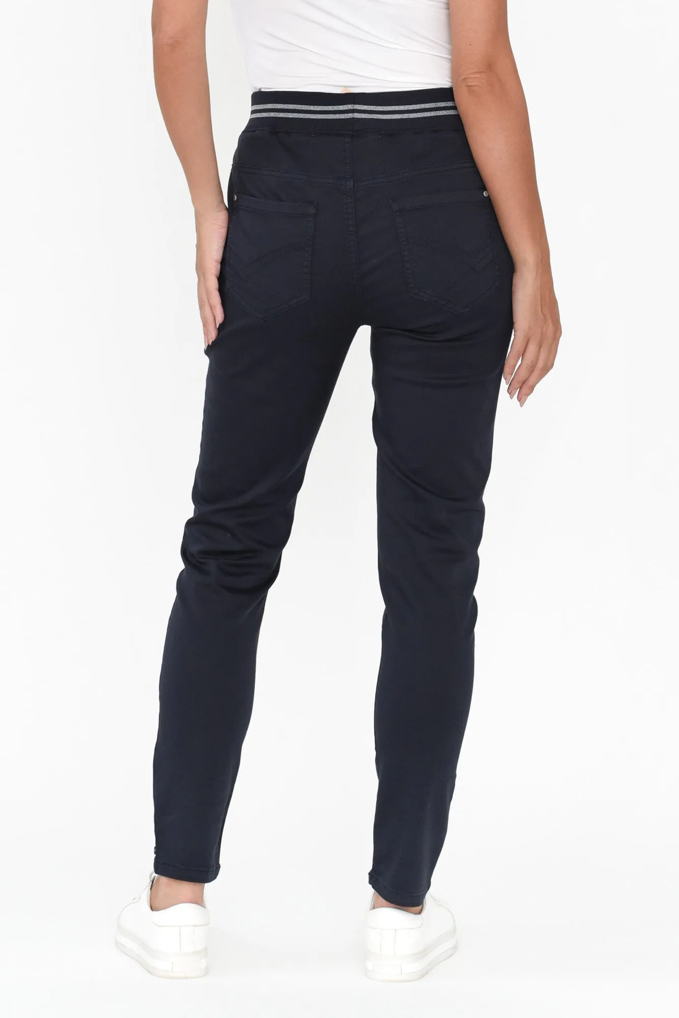 Margo Navy Jogger Pants sold by Blue Bungalow product image thumbnail 4