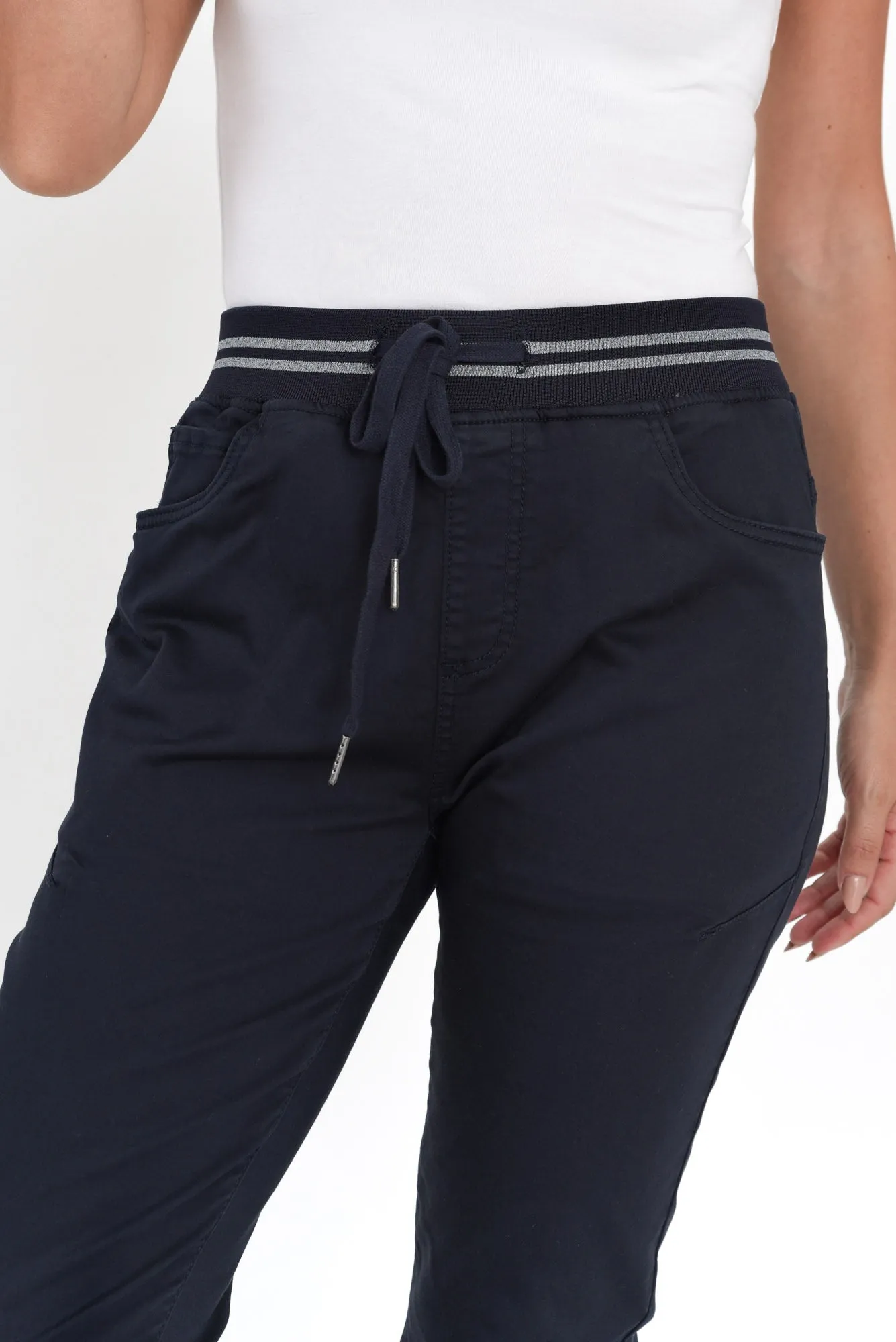 Margo Navy Jogger Pants sold by Blue Bungalow product image thumbnail 5