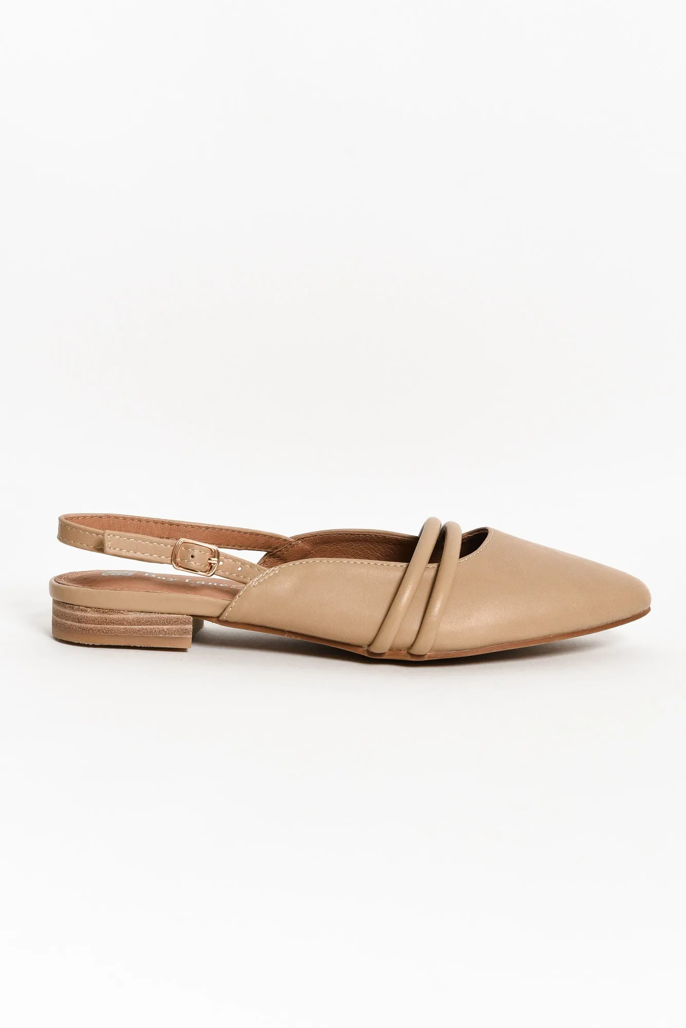 Abby Taupe Leather Slingback Mule sold by Blue Bungalow product image thumbnail 2