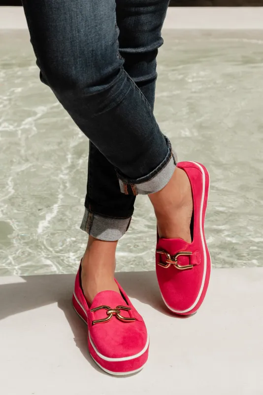 Natyia Hot Pink Platform Loafer sold by Blue Bungalow
