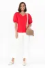 Joy Red Cotton Blend Tee sold by Blue Bungalow