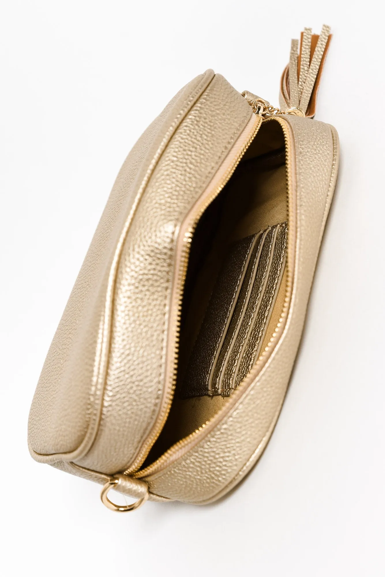 Dell Gold Crossbody Bag sold by Blue Bungalow product image thumbnail 3