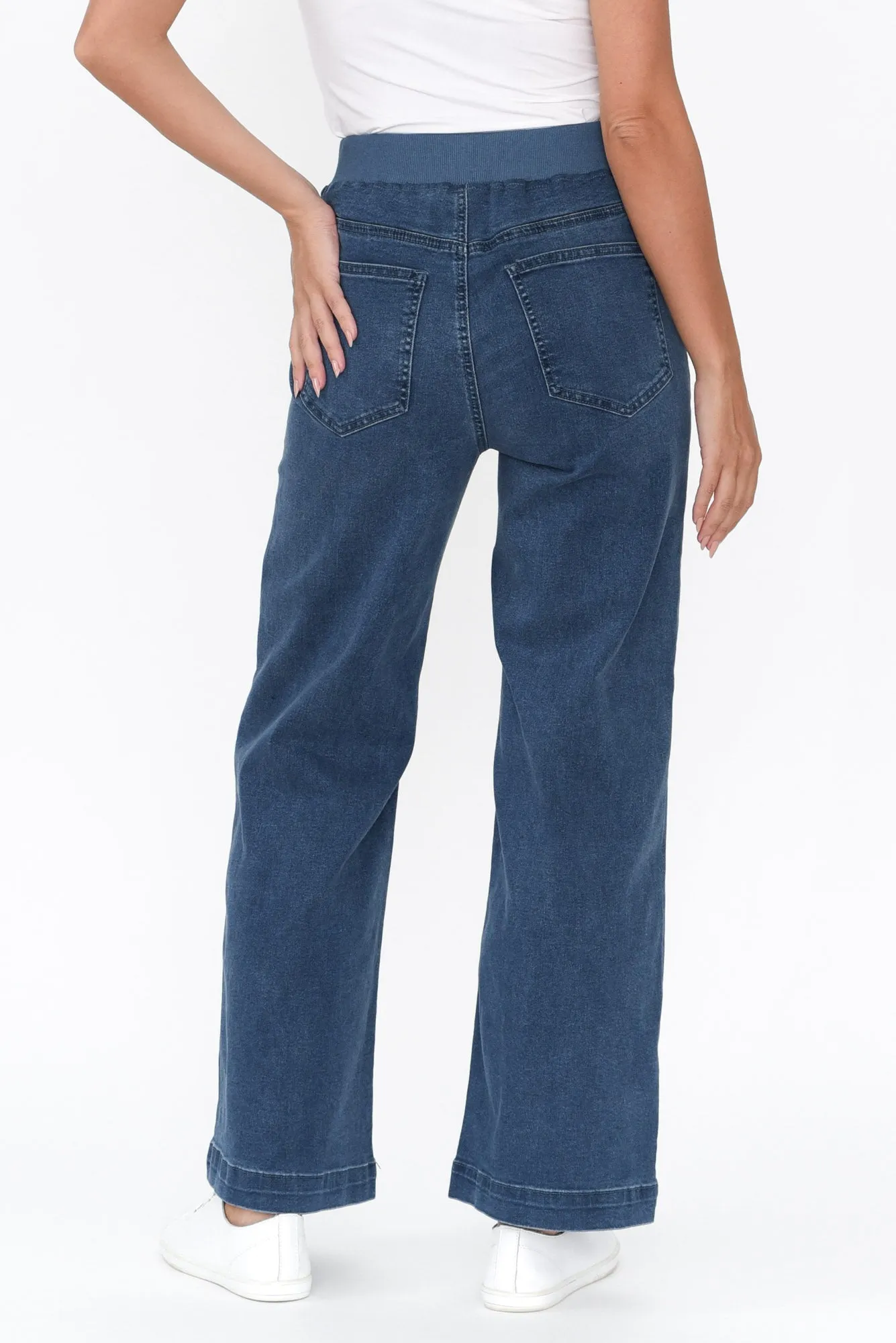 Maddy Blue Wide Leg Jeans sold by Blue Bungalow product image thumbnail 5