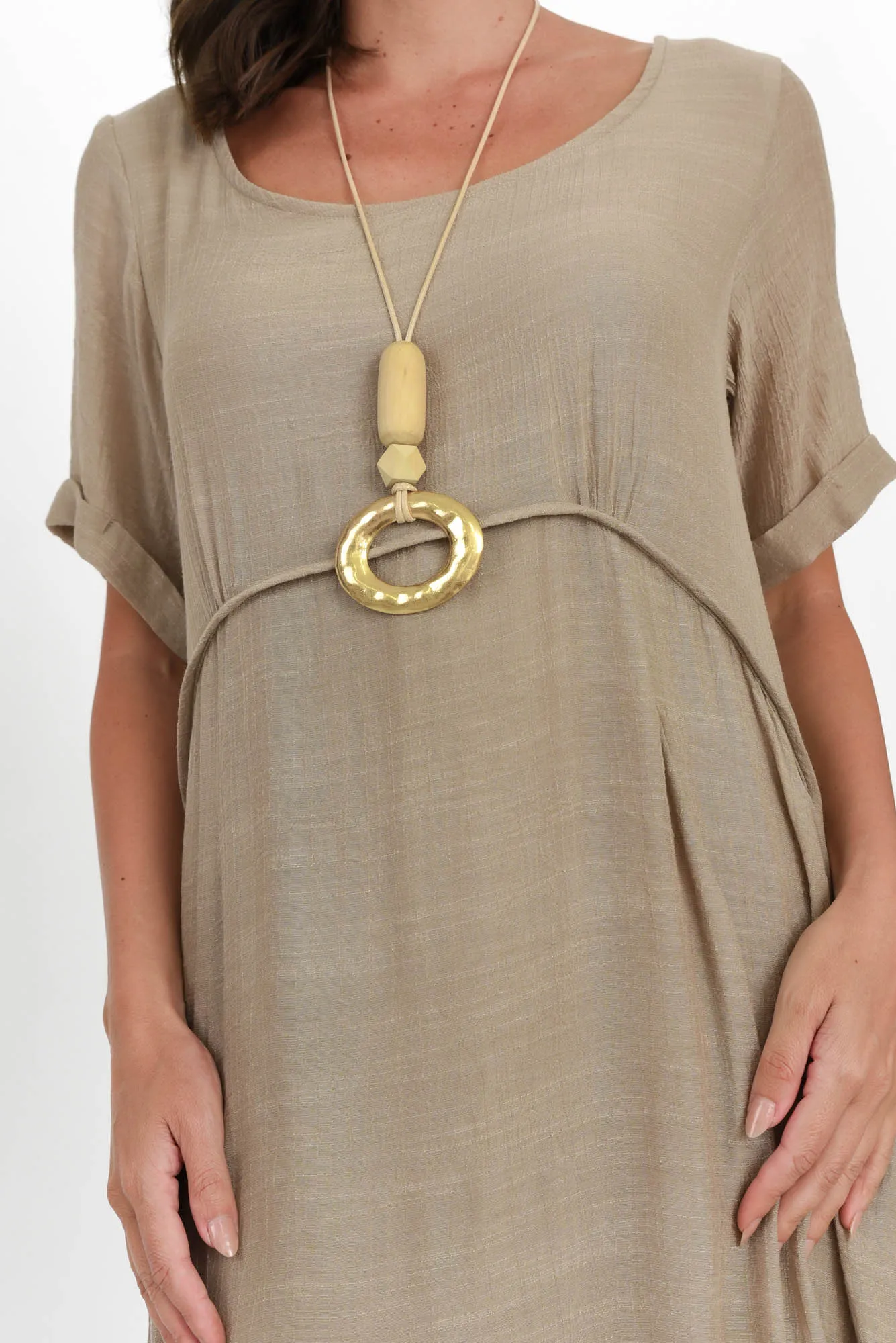 Everlyn Natural Crescent Dress sold by Blue Bungalow product image thumbnail 5