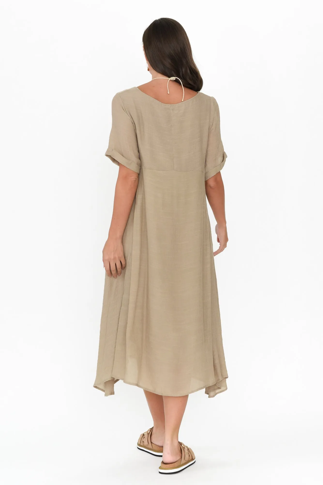 Everlyn Natural Crescent Dress sold by Blue Bungalow product image thumbnail 4