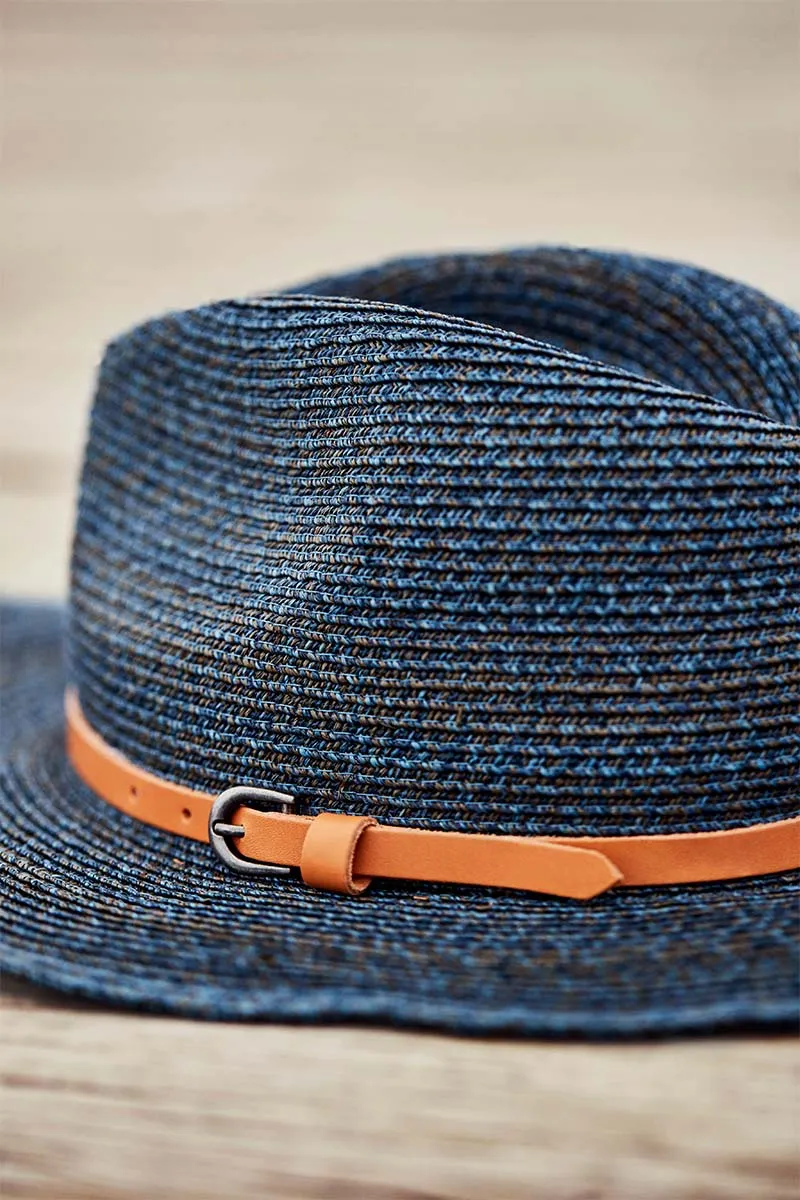 Bruny Blue Raffia Cowboy Hat sold by Blue Bungalow product image thumbnail 2