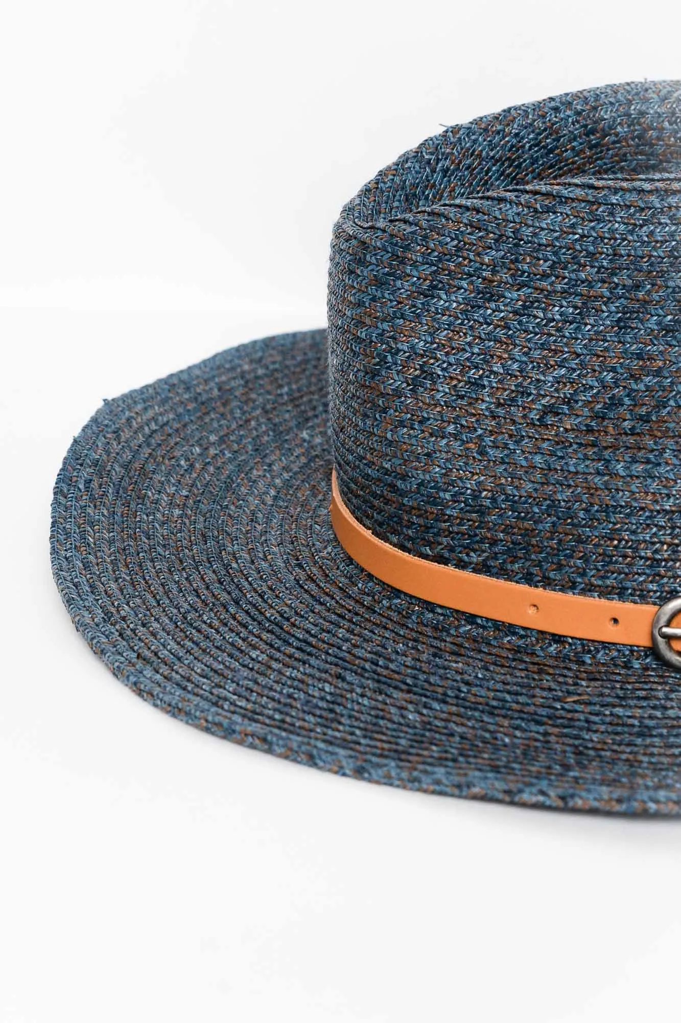 Bruny Blue Raffia Cowboy Hat sold by Blue Bungalow product image thumbnail 4