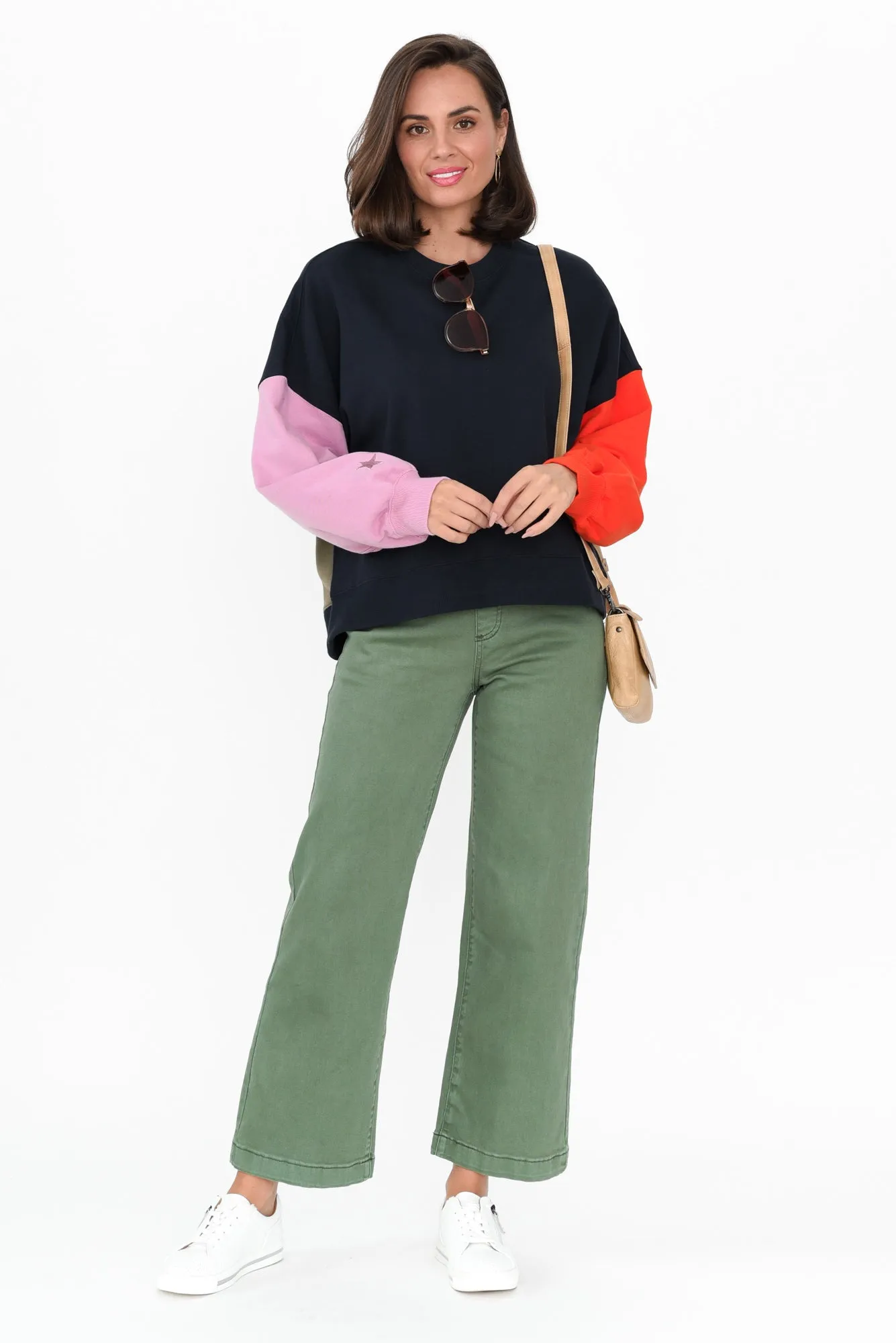 Maddy Khaki Wide Leg Jeans sold by Blue Bungalow product image thumbnail 2