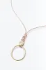 Andora Blush Beaded Circle Necklace sold by Blue Bungalow