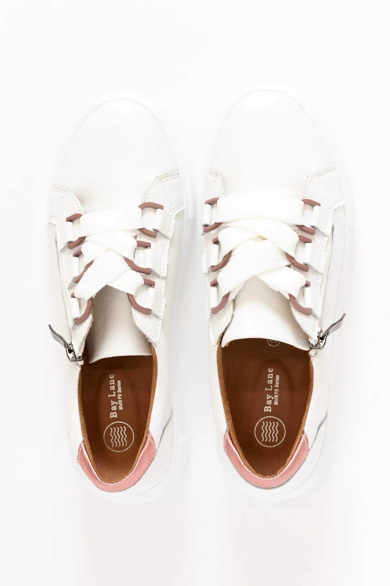 Luxe White Leather Sneaker sold by Blue Bungalow product image thumbnail 4