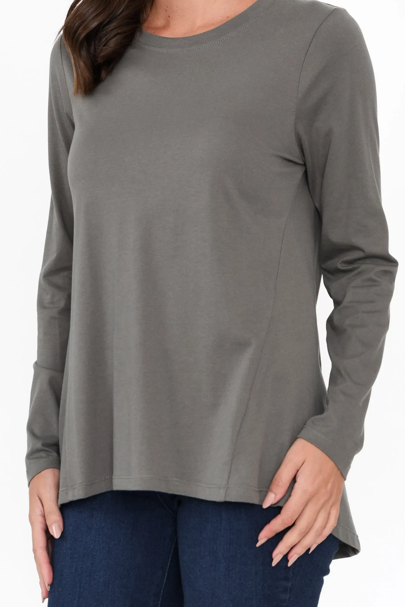 Sydney Khaki Cotton Tee sold by Blue Bungalow product image thumbnail 5