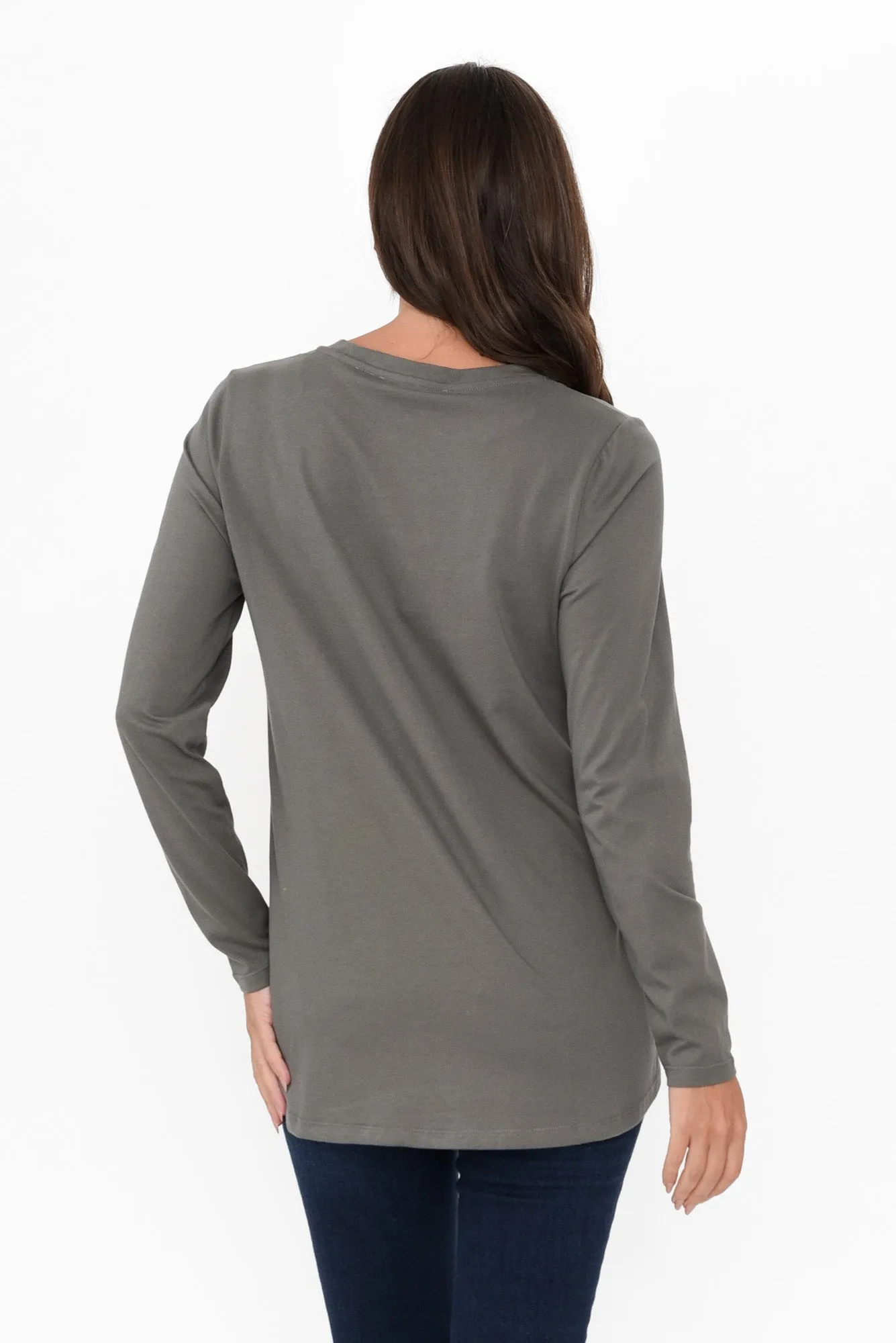 Sydney Khaki Cotton Tee sold by Blue Bungalow product image thumbnail 4