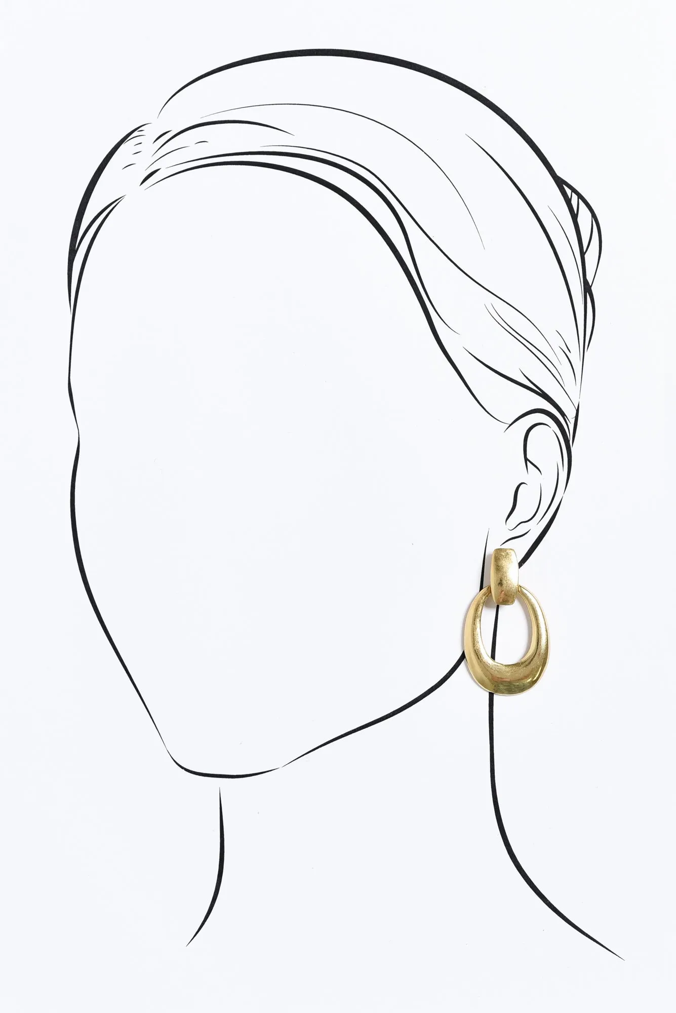 Sala Gold Disk Pendant Earrings sold by Blue Bungalow product image thumbnail 2