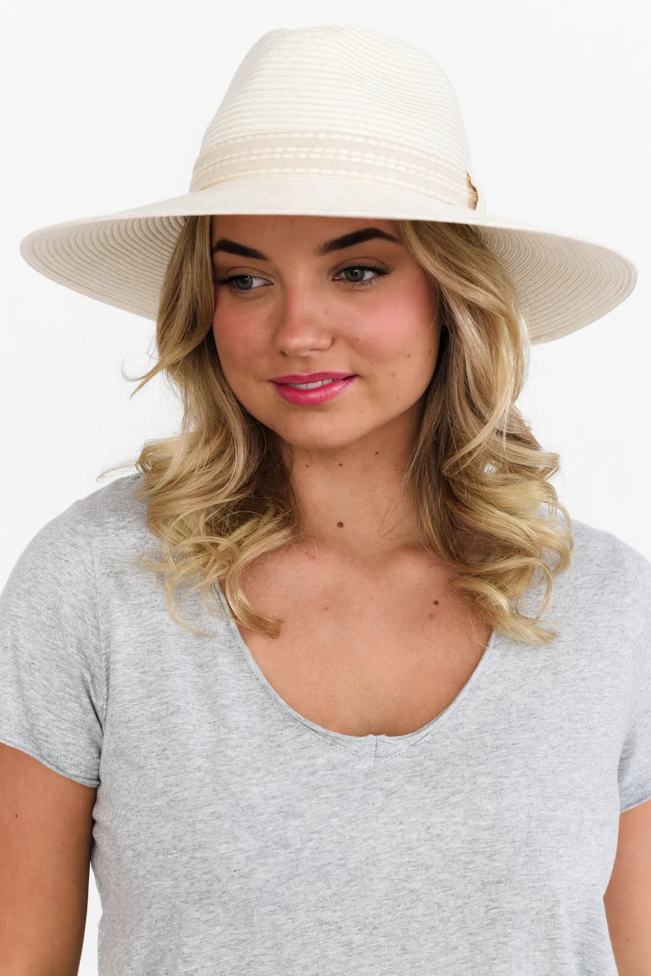 Whitehaven Ivory Flexibraid Fedora sold by Blue Bungalow product image thumbnail 2