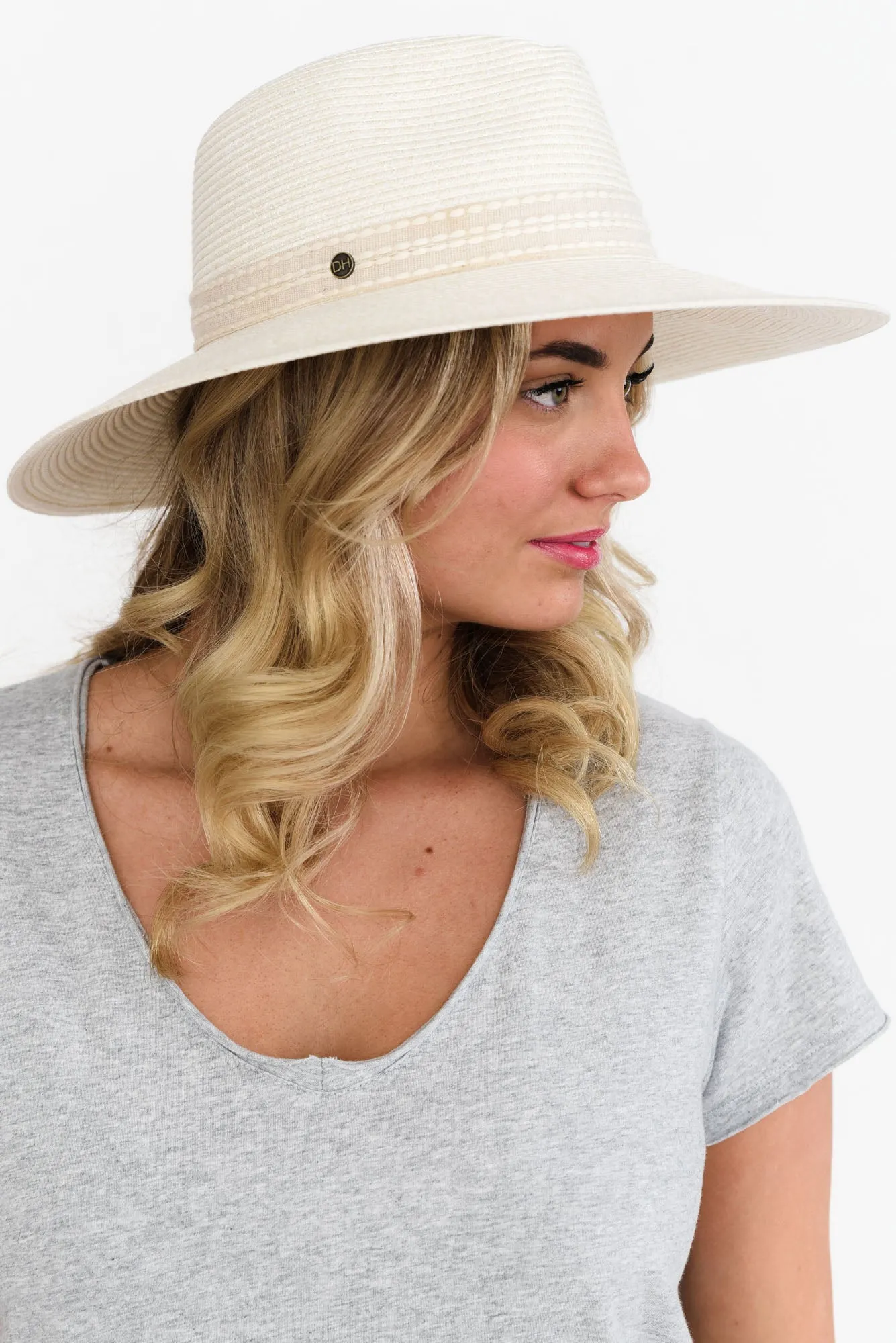 Whitehaven Ivory Flexibraid Fedora sold by Blue Bungalow