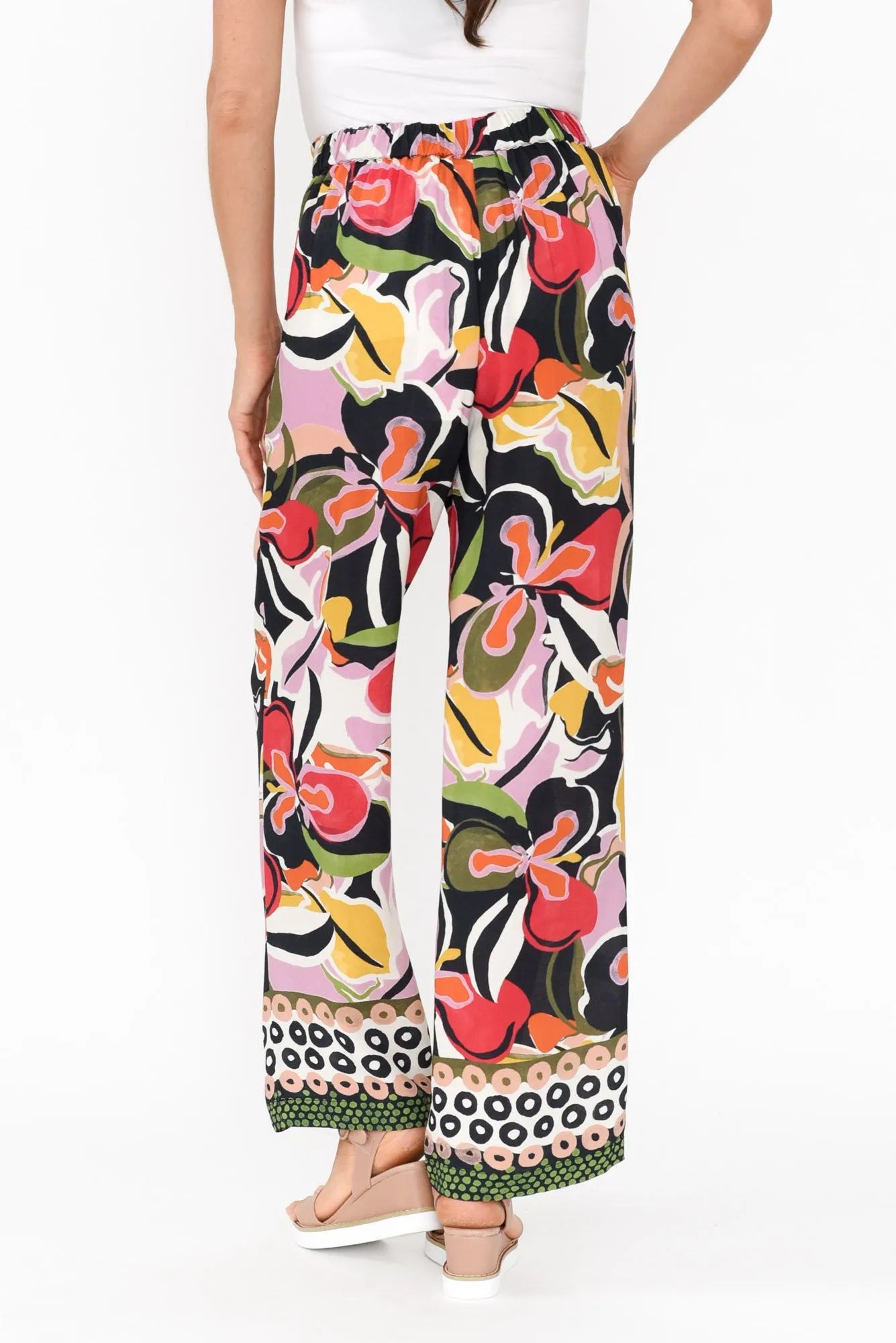 Feature Black Tropical Pant sold by Blue Bungalow product image thumbnail 4