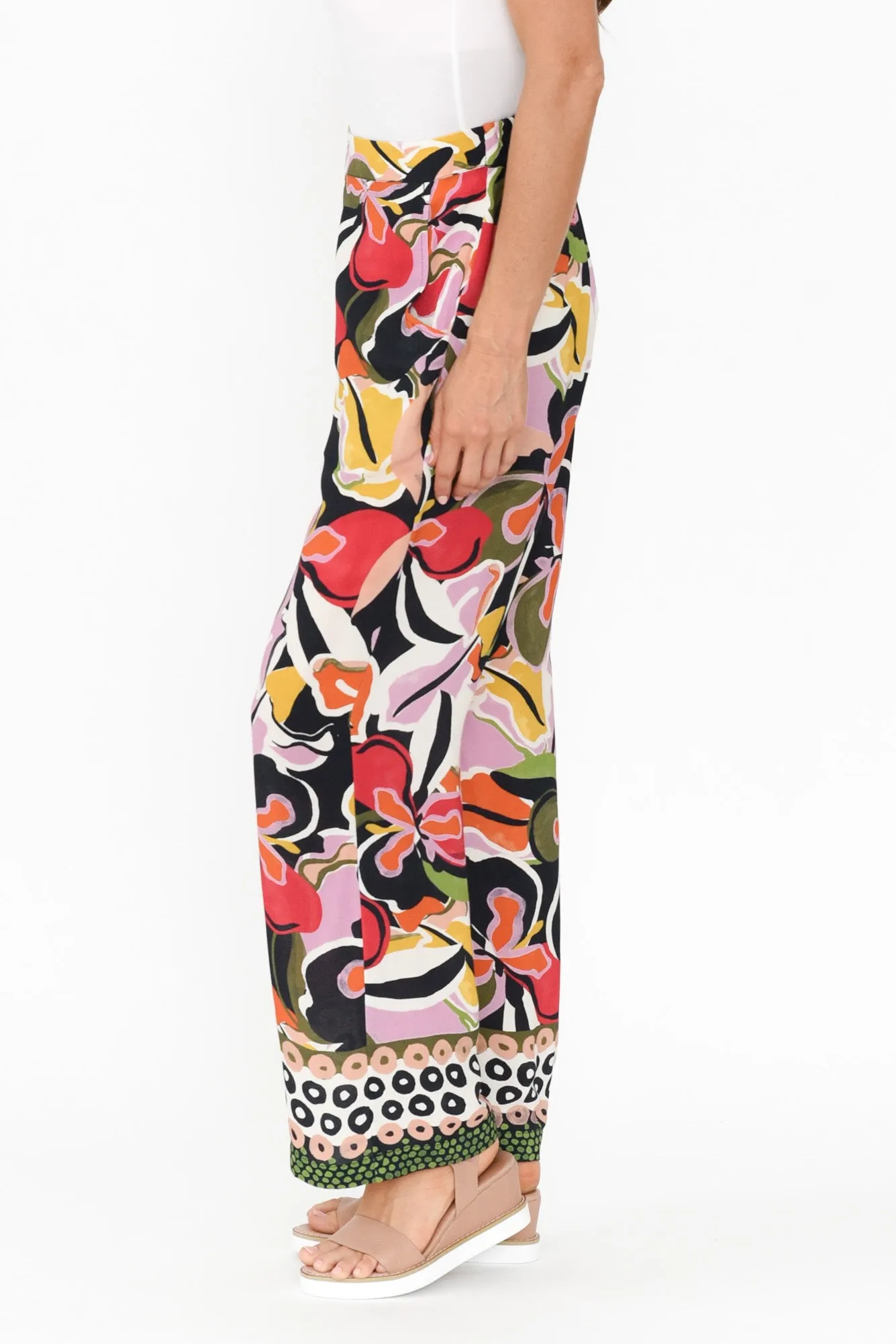Feature Black Tropical Pant sold by Blue Bungalow product image thumbnail 3