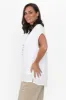 Miray White Button Top sold by Blue Bungalow