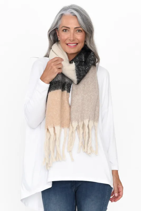 Hunter Grey Tassel Scarf sold by Blue Bungalow