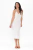 White Cotton Maxi Slip Dress sold by Blue Bungalow