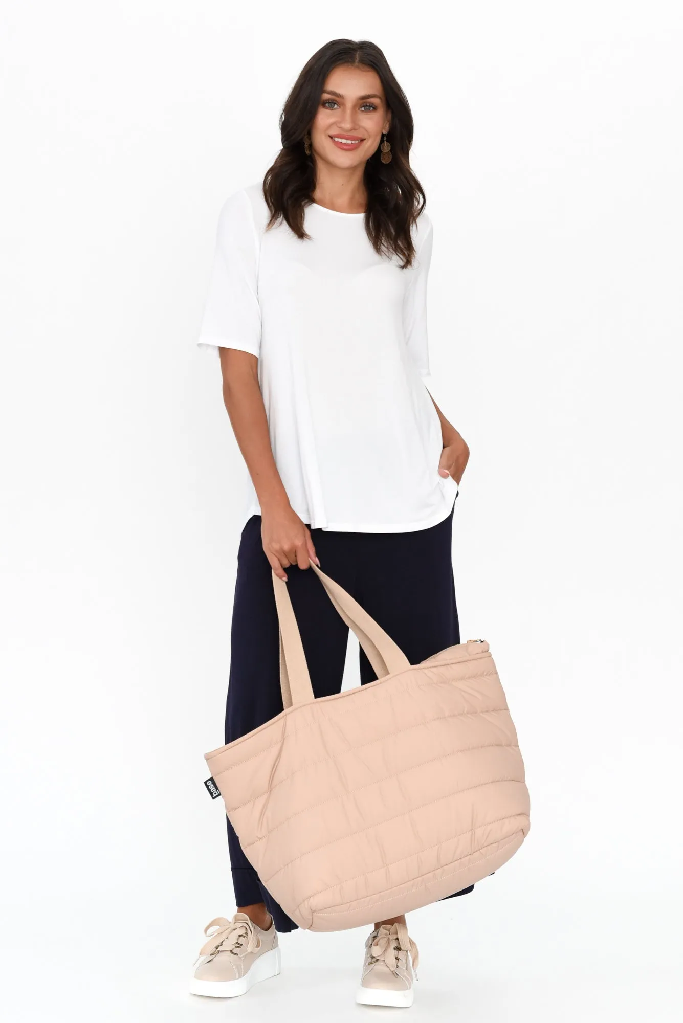 Lena Navy Micro Modal Resort Pants sold by Blue Bungalow product image thumbnail 3