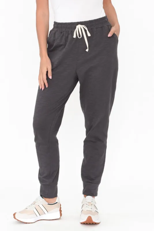 Bondi Grey Cotton Jogger Pants sold by Blue Bungalow