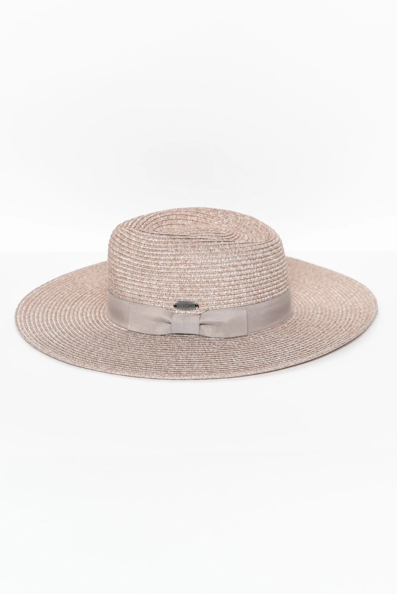Fiona Sand Wide Brim Travel Fedora sold by Blue Bungalow product image thumbnail 2
