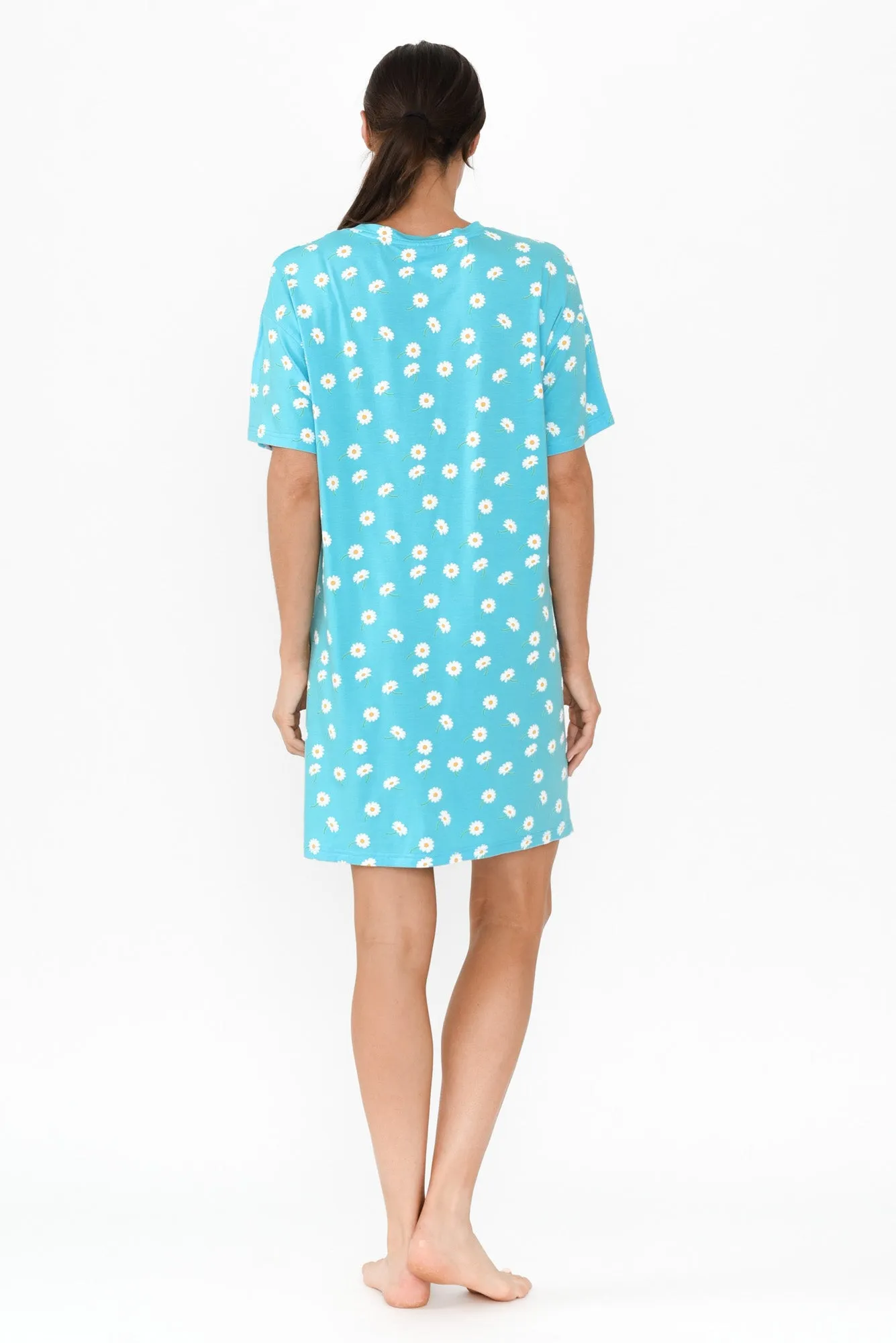Collie Blue Daisy Bamboo Nightie sold by Blue Bungalow product image thumbnail 5