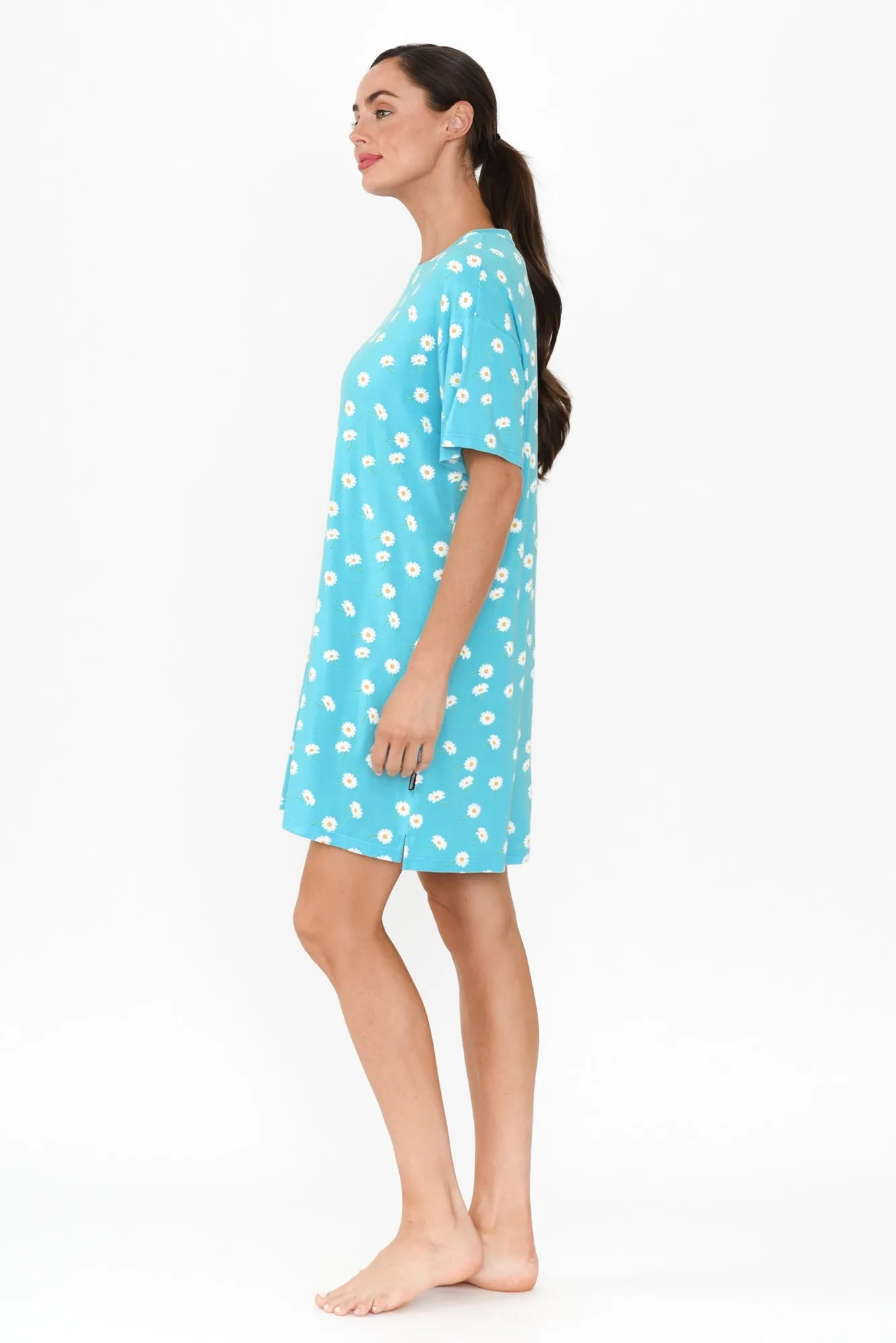 Collie Blue Daisy Bamboo Nightie sold by Blue Bungalow product image thumbnail 4