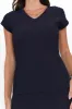 Wilkie Navy V Neck Knit Top sold by Blue Bungalow