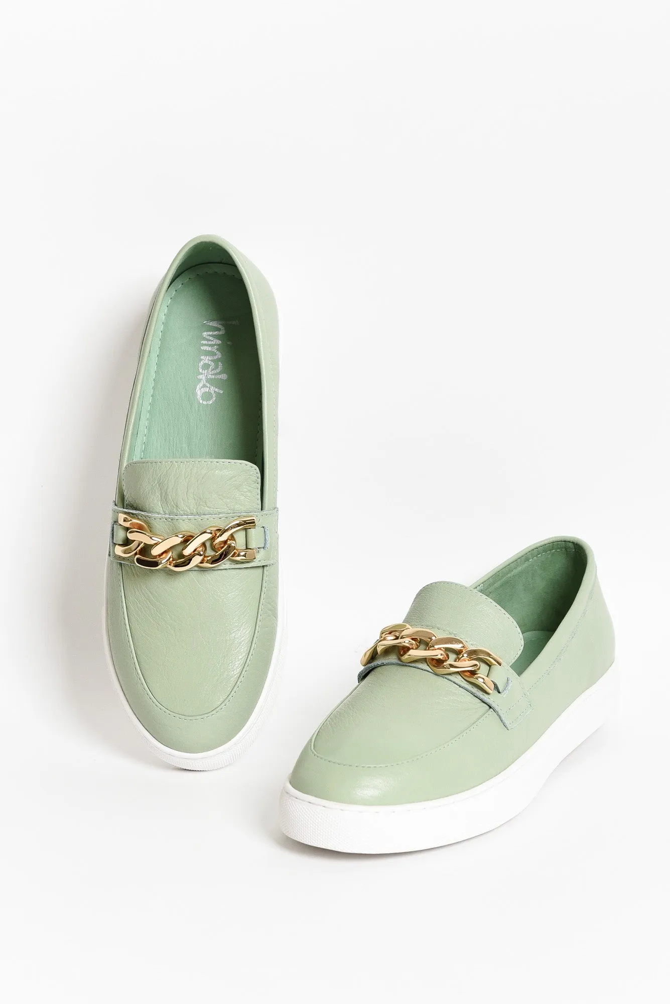 Oscar Sage Chain Leather Loafer sold by Blue Bungalow
