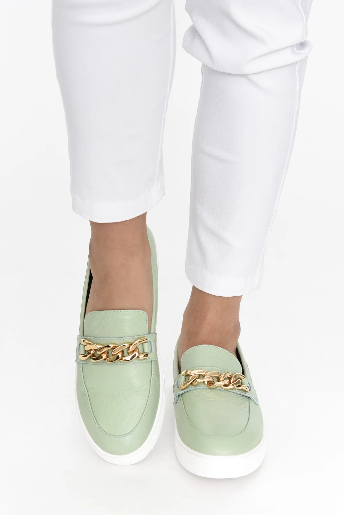 Oscar Sage Chain Leather Loafer sold by Blue Bungalow product image thumbnail 5
