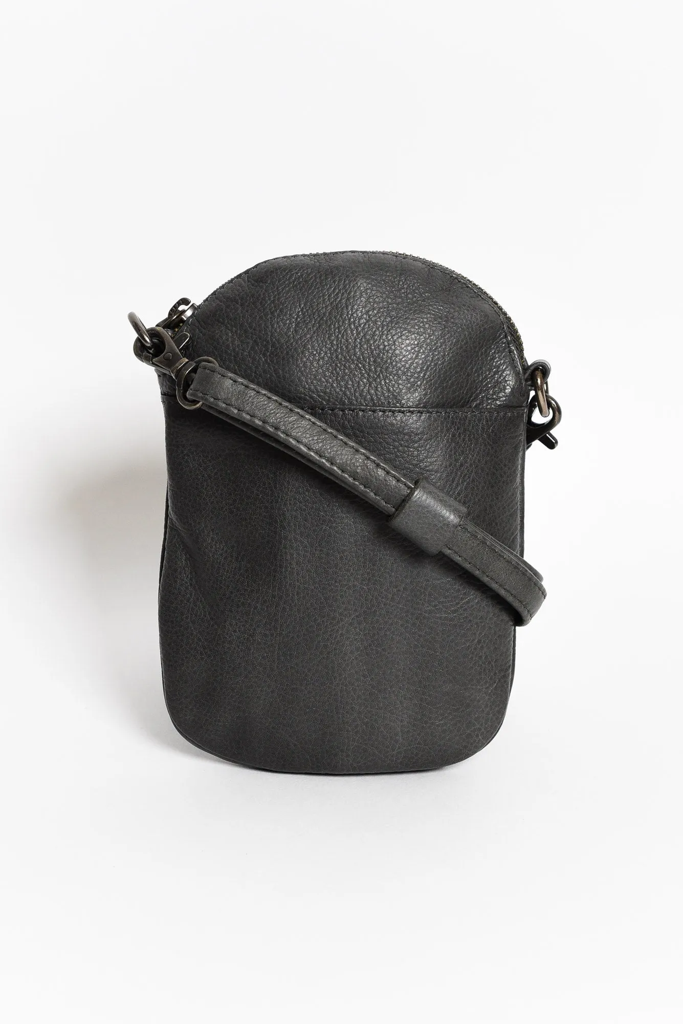 Bobbi Charcoal Leather Crossbody Bag sold by Blue Bungalow product image thumbnail 2