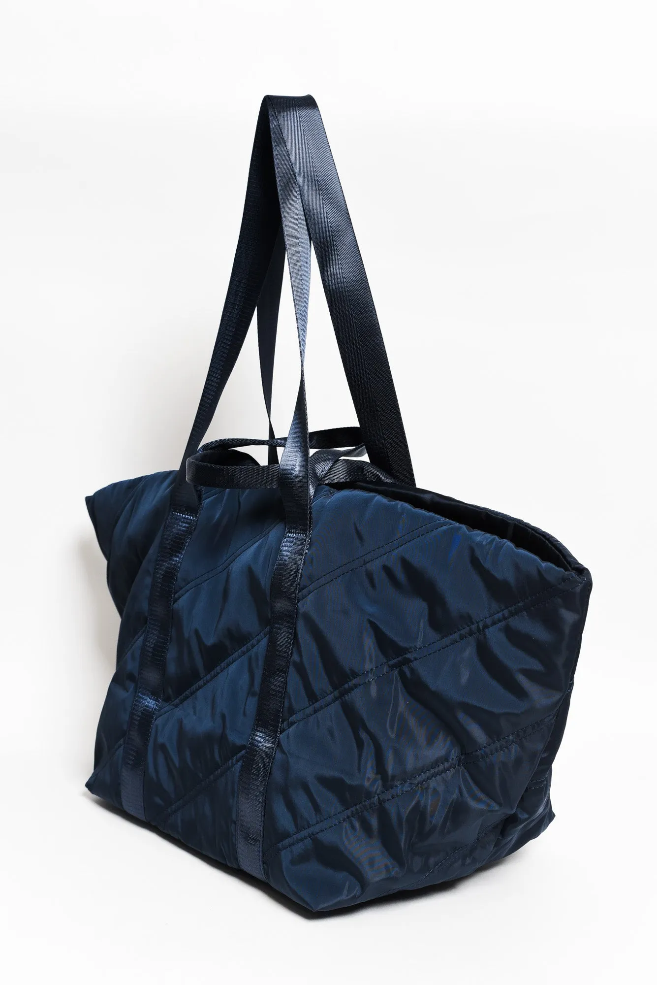 Aleana Navy Quilted Tote Bag sold by Blue Bungalow product image thumbnail 2