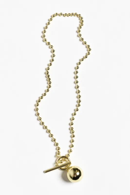 C Minor Gold Pendant Necklace sold by Blue Bungalow