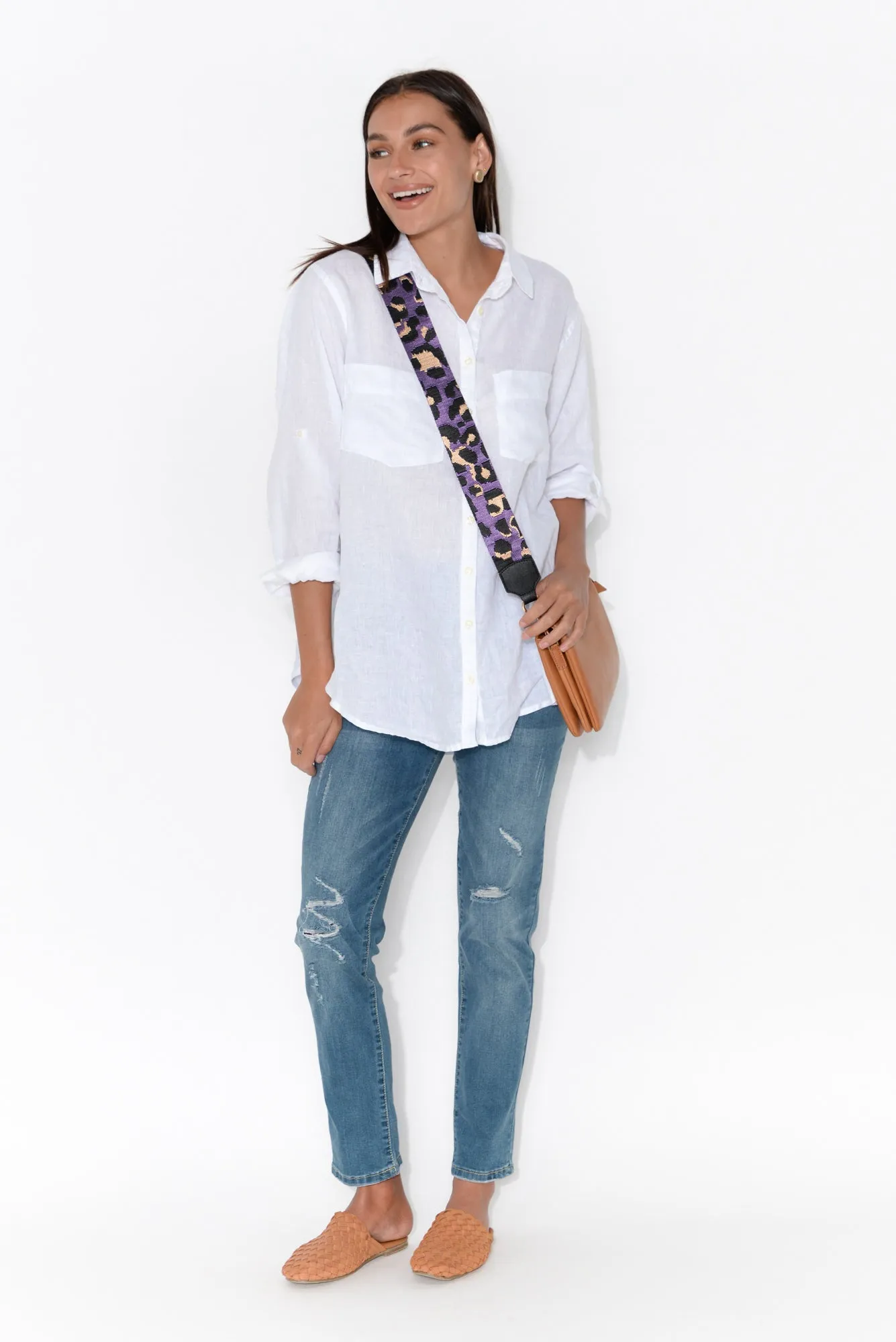 Purple and Tan Leopard Bag Strap sold by Blue Bungalow product image thumbnail 2