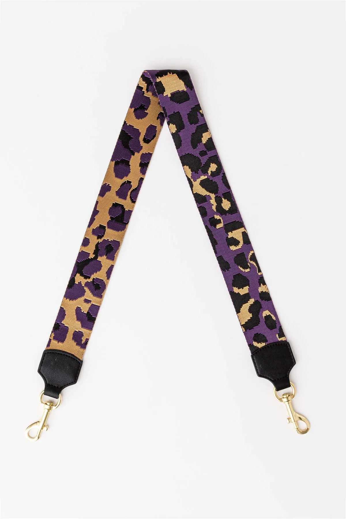 Purple and Tan Leopard Bag Strap sold by Blue Bungalow