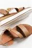 Lilly Taupe Leather Platform Sandal sold by Blue Bungalow