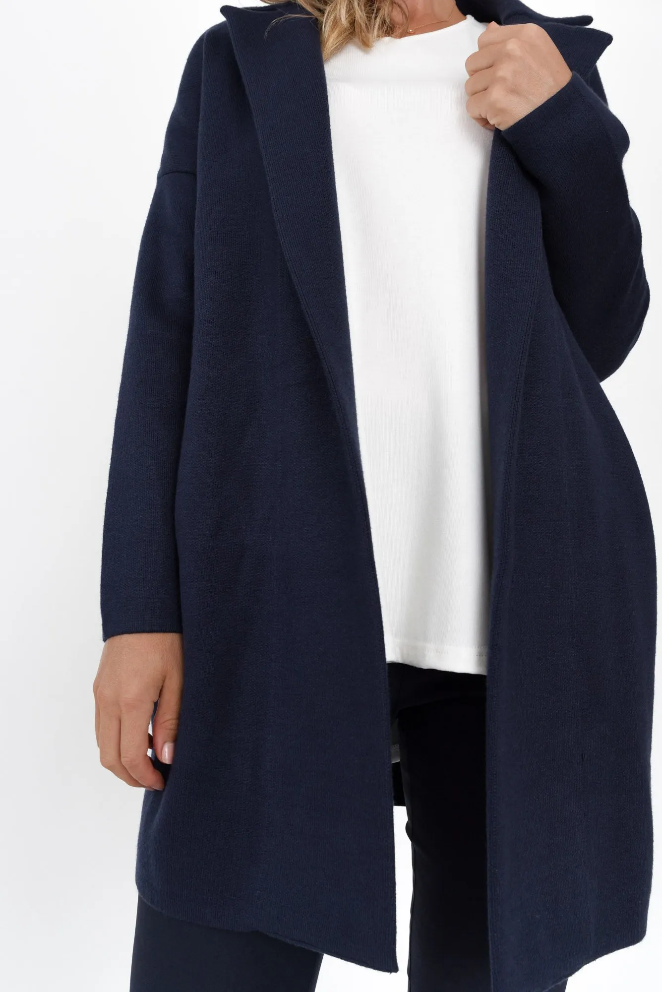 Bristol Navy Collared Coatigan sold by Blue Bungalow product image thumbnail 5