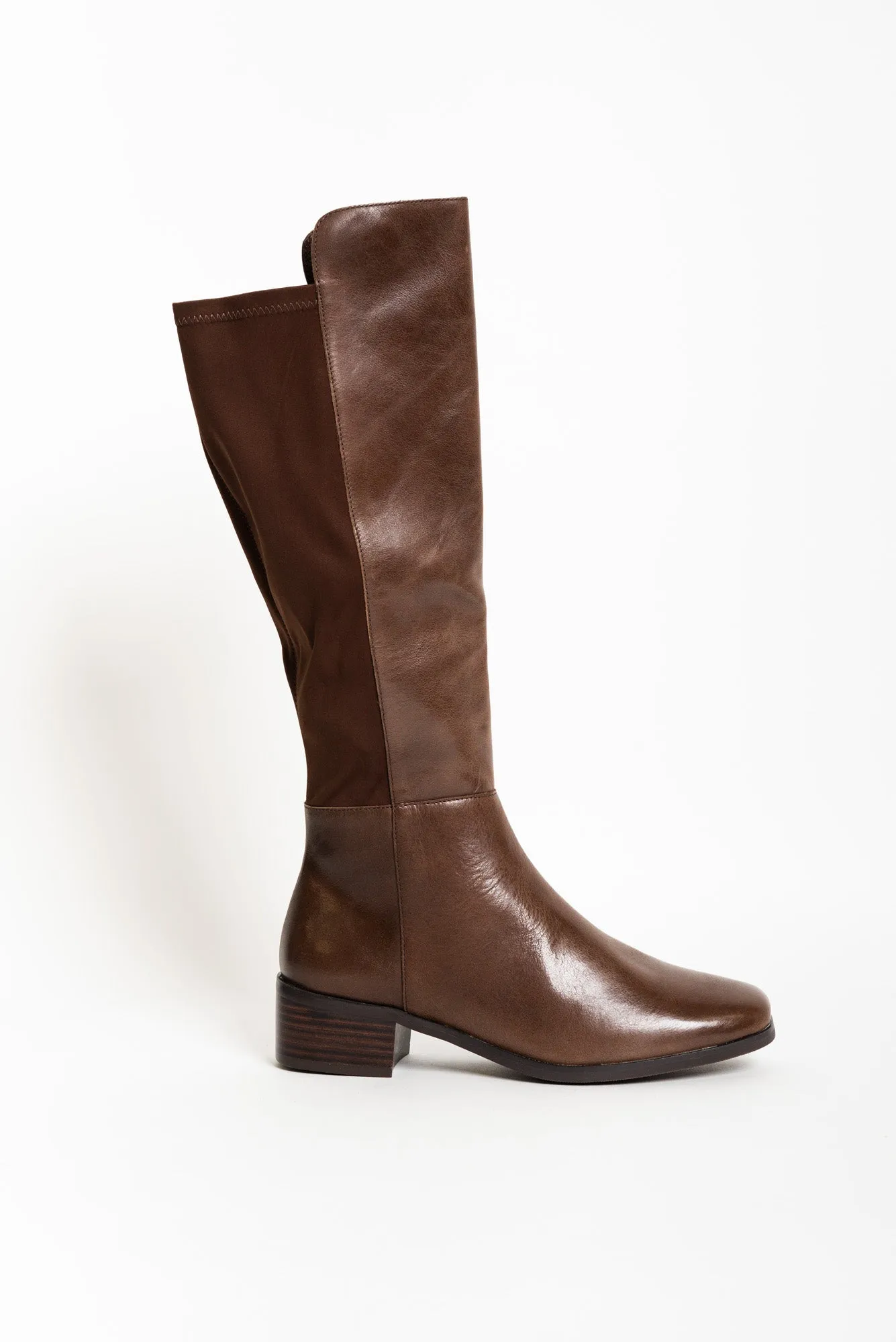 Young Chocolate Leather Knee High Boot sold by Blue Bungalow product image thumbnail 4
