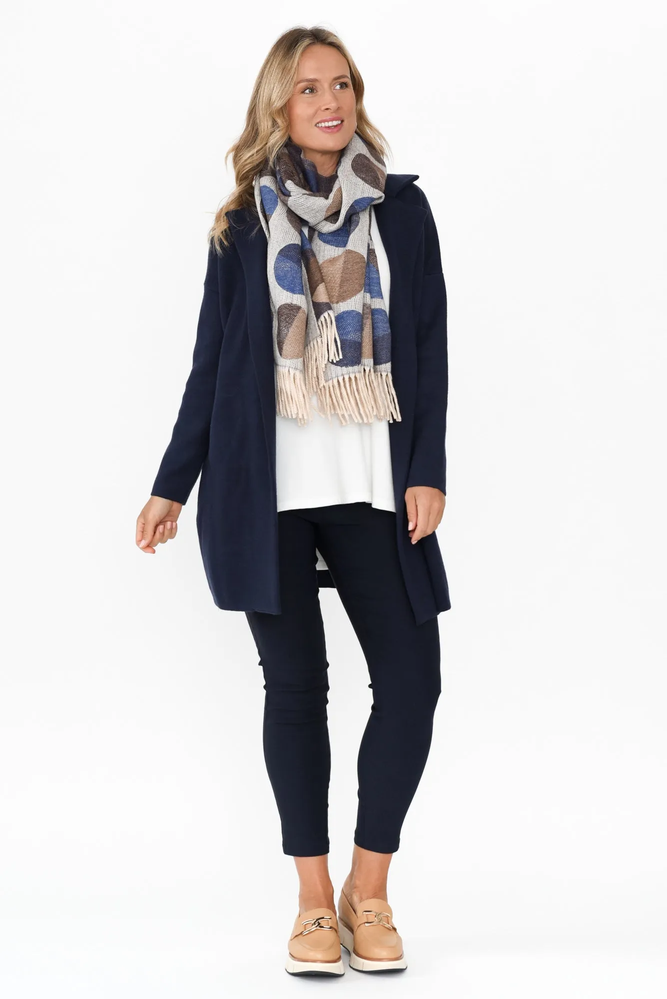 Bristol Navy Collared Coatigan sold by Blue Bungalow product image thumbnail 2