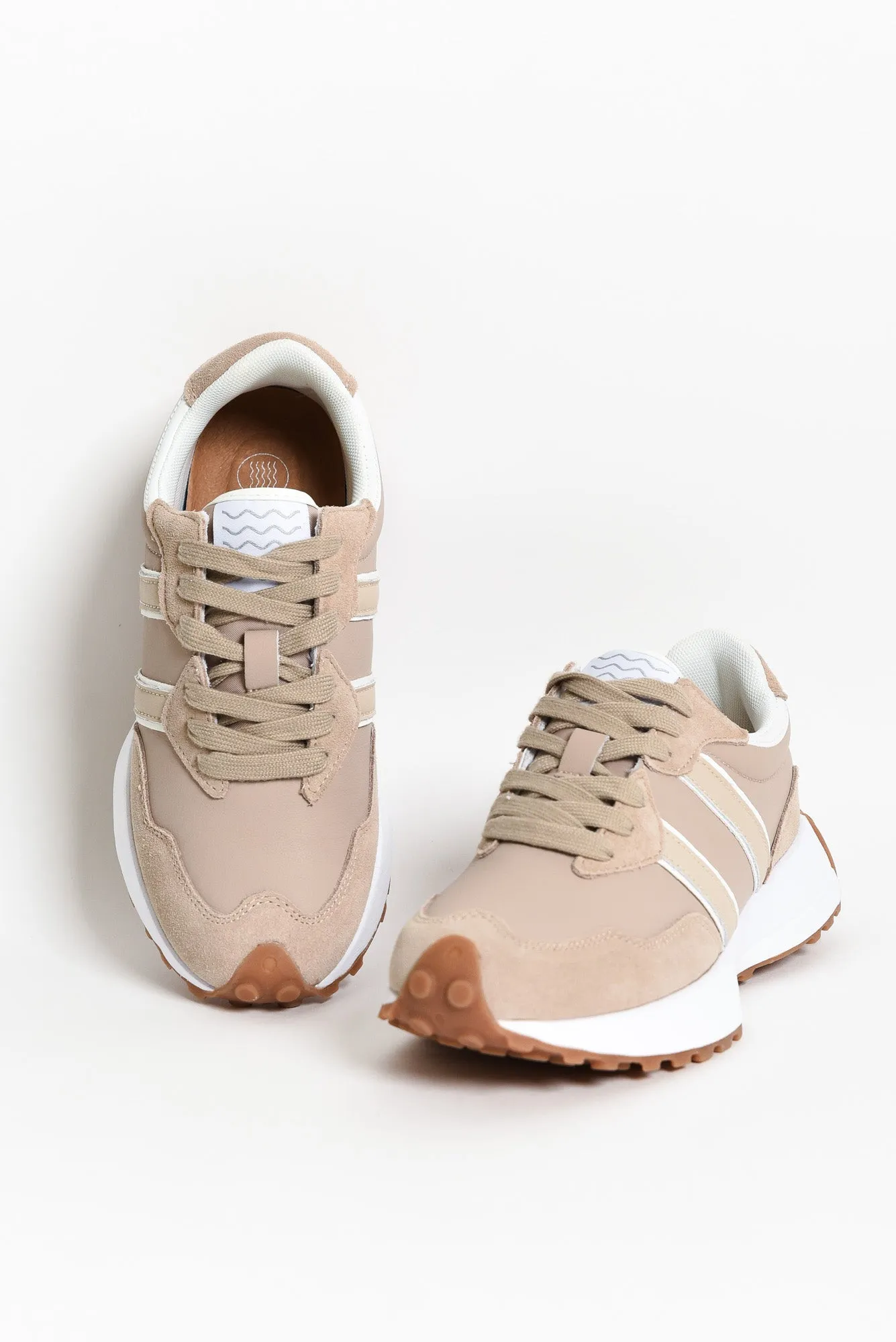Flex Nude Stripe Leather Sneaker sold by Blue Bungalow