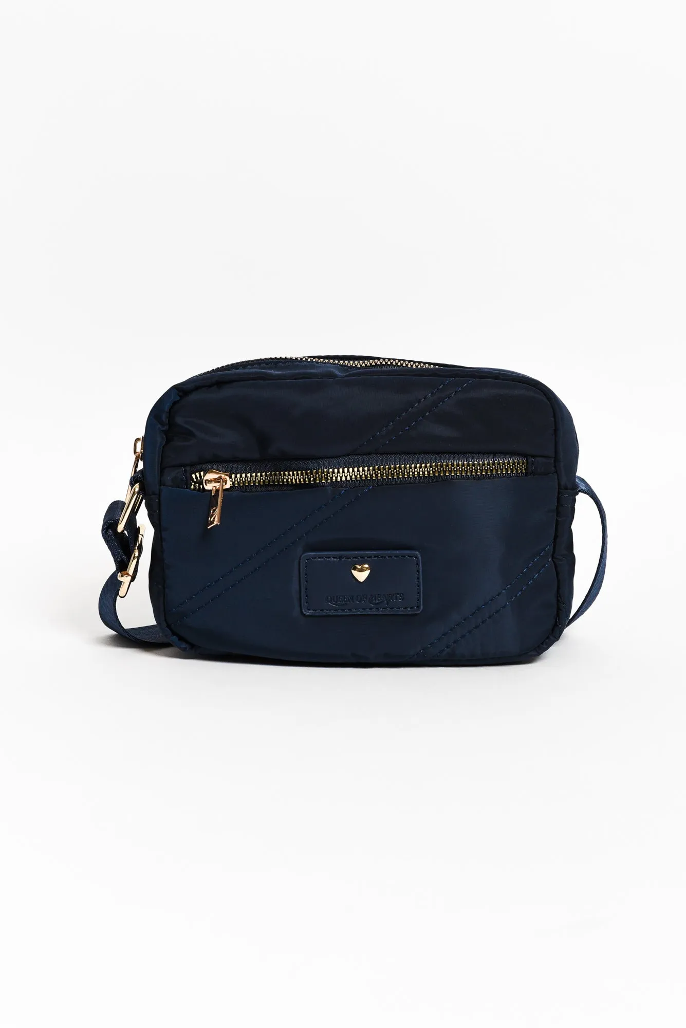 Bea Navy Quilted Crossbody Bag sold by Blue Bungalow