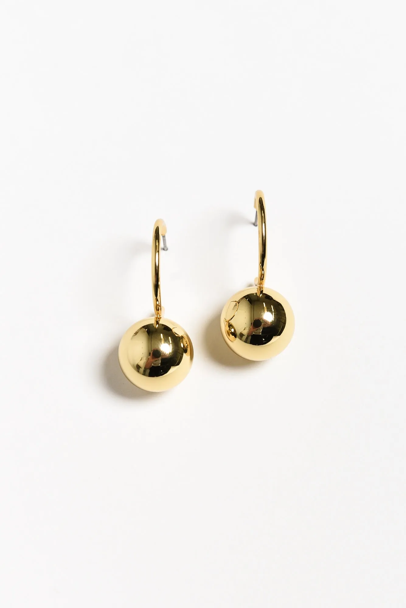 Chelsea Gold Ball Drop Earrings sold by Blue Bungalow