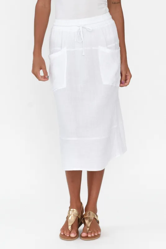 Byron White Cotton Skirt sold by Blue Bungalow