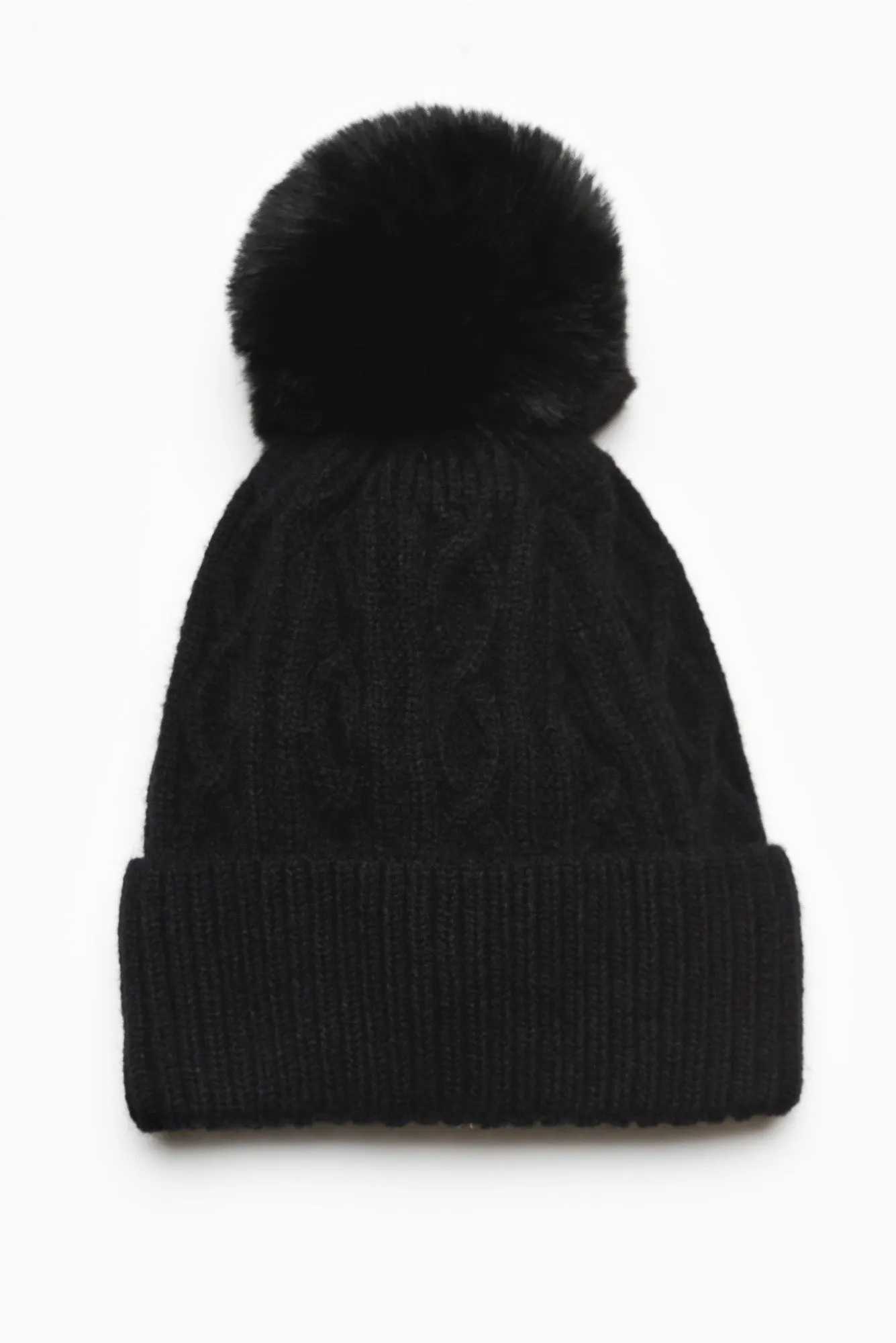 Ruby Black Pom Pom Beanie sold by Blue Bungalow product image thumbnail 2