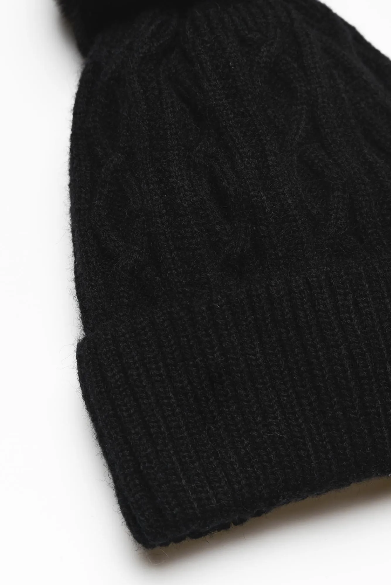 Ruby Black Pom Pom Beanie sold by Blue Bungalow product image thumbnail 4