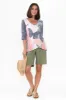 Aster Khaki Linen Shorts sold by Blue Bungalow